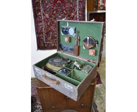 A Cambridge Instruments spot galvanometer 450 OHM movement, cased with accessories.