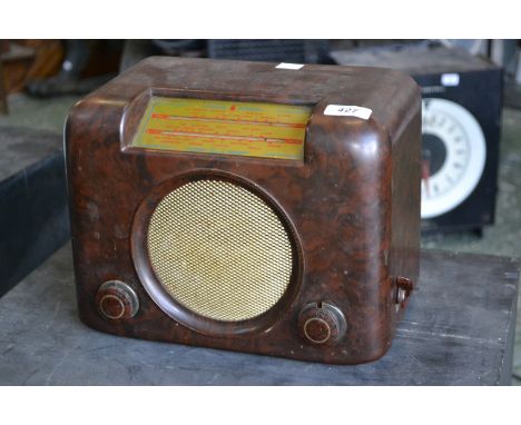 A vintage Bakelite Bush DAC90A radio.