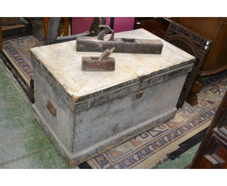 A large pine tool chest and some planes 