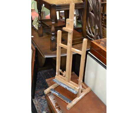 A small artist's easel.
