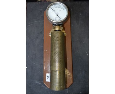 Scientific instruments - a vintage Negretti and Zambra humidity/dew point meter .