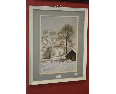 R V Law
Winter Near Painswick
signed, watercolour