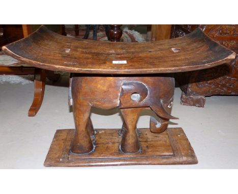 An African tribal elephant stool