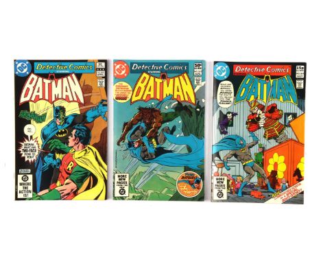 Batman: Detective comics, a group of 70 Bronze age comics featuring notable issues (DC Comics, 1981 onwards).Batman (Bruce Wa