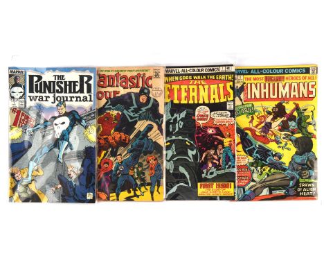 Marvel Comics: a group of 53 Bronze-age comics from popular titles featuring notable issues (Marvel Comics, 1974 onwards).Thi