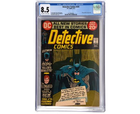 Detective Comics No. 426 featuring the iconic Batman Suicide cover CGC Grade 8.5 (DC Comics, August 1972).Featuring the now n