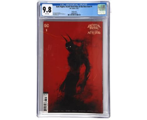 Dark Nights: Death Metal Rise of the New God No.1 1:25 retailer incentive sketch cover by Boss Logic,  CGC Grade 9.8 (DC Comi