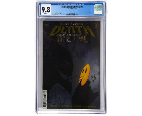 Dark Nights: Death Metal No.4, a set of 2 High grade CGC slabs. Featuring a 1 per 100 retailer incentive sketch cover by Greg