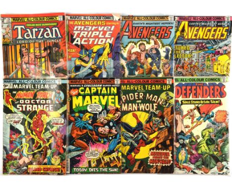 A group of 27 Marvel Bronze-Age issues including Thor, Captain America, Captain Marvel and others (Marvel Comics, 1978 onward