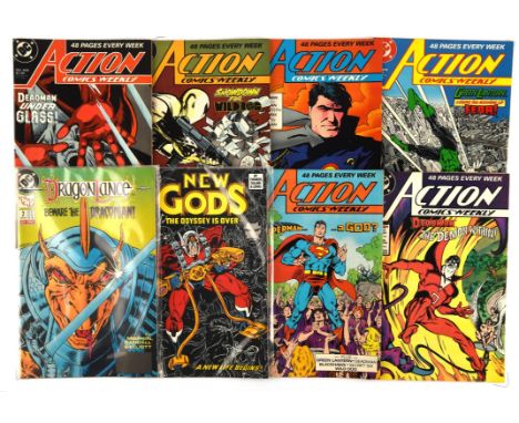 DC Comics: a group of 110 approx. mixed Bronze-age titles and issues (DC Comics, 1970 onwards).Titles included:Action comics,