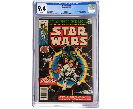Star Wars No. 1 CGC Universal Grade series 9.4 (Marvel comics, July 1977).Presenting the very first issue of the first ongoin