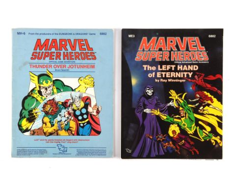 Marvel Super Heroes RPG Role-playing game: 2 core game sets and 10 scarce supplementary expansion books (Marvel Comics, 1984 