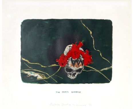 Marlene Dumas (1953) "The Magic Gardens", inscribed 'Exotische dood', dated 1986, signed 'M. Dumas' and numbered 60/60 lower 