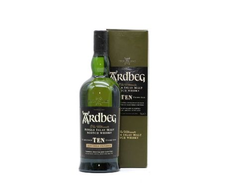 Ardbeg The Ultimate Single Islay Malt Scotch Whisky guaranteed Ten years old, 46% vol., 70cl (1 boxed)Condition ReportPlease 