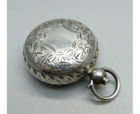 A silver sovereign case, Birmingham 1900 