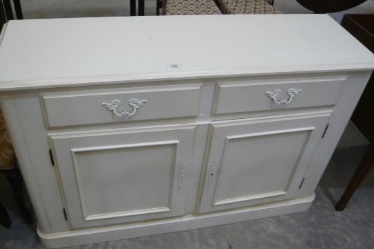 A Laura Ashley Provencal Sideboard With Two Drawers Over Cupboards