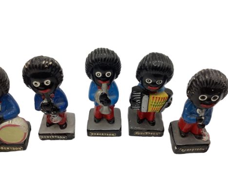 Collection of 1970s Robertson Jam advertising figures, originally called "gollys". Addendum from the offices of the-saleroom.