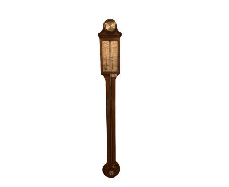 Mahogany stick barometer, 99cm High overall 