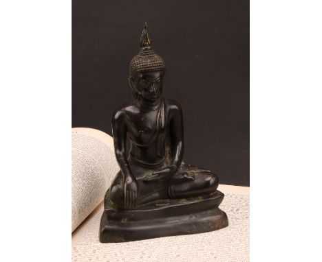 Chinese/Burmese School (early 20th century), a bronze Buddha, seated in meditation, 20cm high