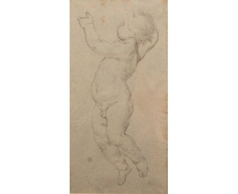Italian School (19th century) Portrait of a putto, after the Old Mastersunsigned, pencil sketch, 56cm x 36.5cm