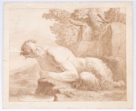 Italian School (17th/18th century)  Young Satyr  dry-point etching, 11.5cm x 14cm