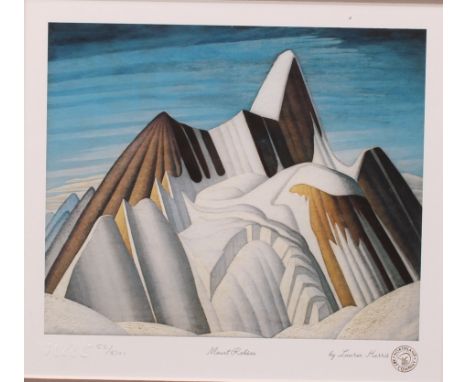 Lawren Harris (1885-1970) Mount Robson unsigned, Northland Art Company print, 55/8700, 20cm x 23cm