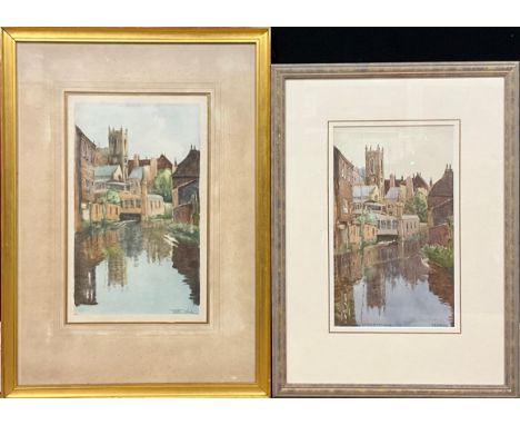 William Tatton Winter, R.B.A., (1855 - 1928)The Stour At Canterburysigned, watercolour, 35cm x 21cm; another, by and after, A