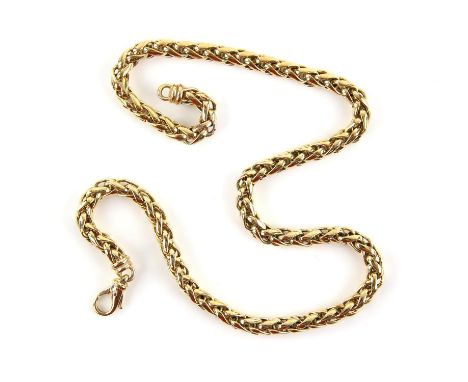 Heavy 6mm Spiga link chain, on a lobster clasp, in 9 ct, length 47cmCondition Report:  Gross weight approximately 25.84 grams