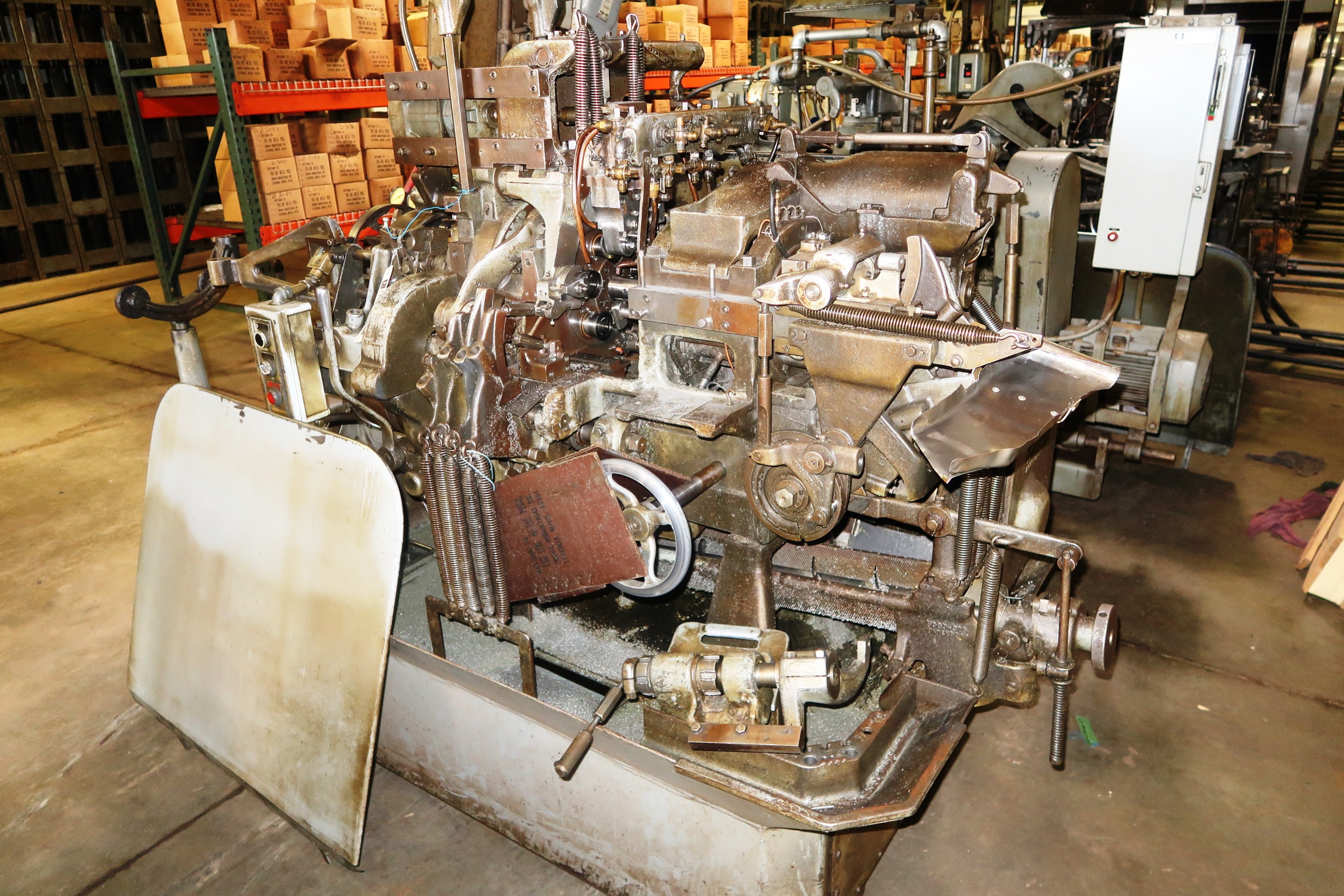 3/4" DAVENPORT MODEL B AUTOMATIC SCREW MACHINE, S/N 3327,New 1957 ...