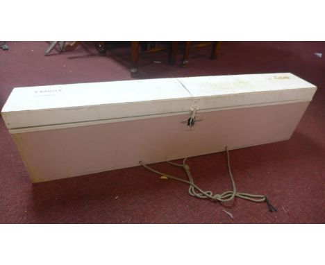 A vintage electrical route marker in wooden case 