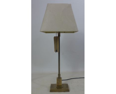 A contemporary brass table lamp, H.50cm 