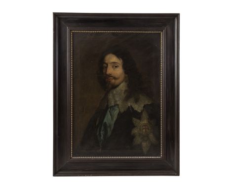 BAUMANN, F. (Maler/in 19. Jh.), "Portrait Karl I. von Großbritannien", nach Anthonis van Dyck, Brustbildnis des Königs von En