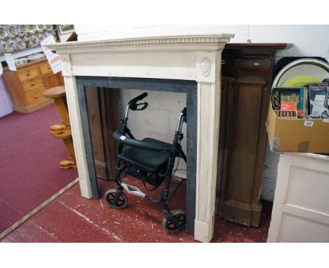 3 fire surrounds and metal fireguard (1 outside)