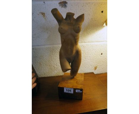 Wooden model of female form