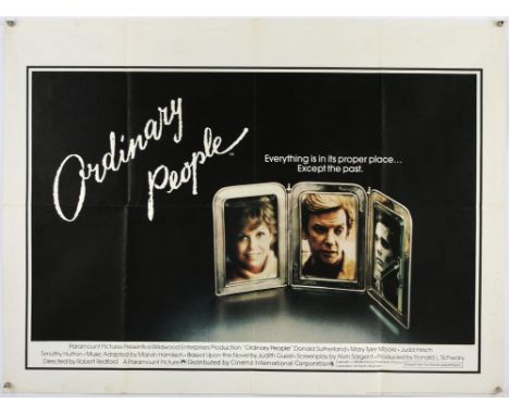 Ordinary People (1980), British Quad Film Poster, folded, 30 x 40 inches Condition Report:  Very good condition, minor creasi