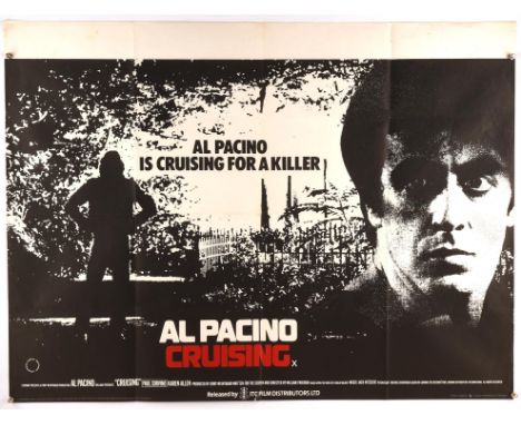 Cruising (1980), British Quad Film Poster, starring Al Pacino, folded, 30 x 40 inches 