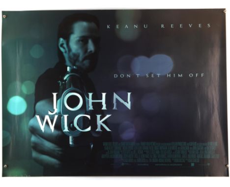 John Wick (2014), British Quad Advance Film Poster for the first film in the franchise, starring Keanu Reeves, doubled sided,