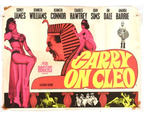 Carry on Cleo (1964), British Quad Film Poster, folded, 30 x 40 inches Condition Report:  Fair condition, old tape and paper 