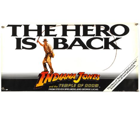 Indiana Jones and The Temple of Doom (1984), British Advance Film Poster, unfolded, 30 x 15 inches Condition Report:  Very go