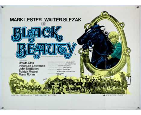 Black Beauty (1971), British Quad Film Poster, 30 x 40 inches, folded   Condition Report:  Good condition, pinholes, edge nic