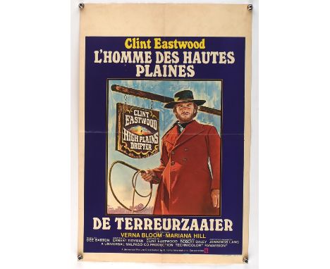 Pair of Clint Eastwood Film Posters for Thunderbolt and Lightfoot (1974) and High Plains Drifter (1973), both folded Thunderb