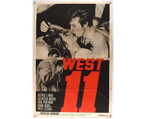 West 11 (1963) British One Sheet Film Poster for the Michael Winner British crime drama set in the slums of Londons W11 (now 