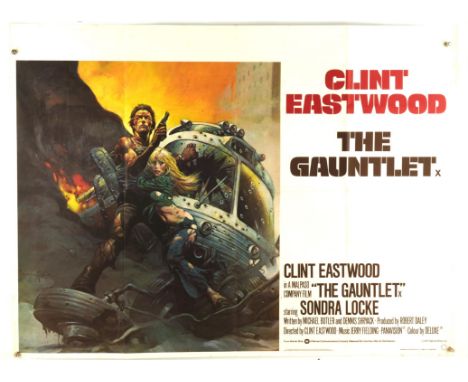 Pair of The Gauntlet Posters (1977), British Quad Film Poster, starring Clint Eastwood, artwork by Frank Frazetta, both folde