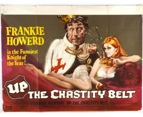 Up the Chastity Belt (1971), British Quad Film Poster, artwork by Arnaldo Putzu, folded, 30 x 40 inches Condition Report:  Go
