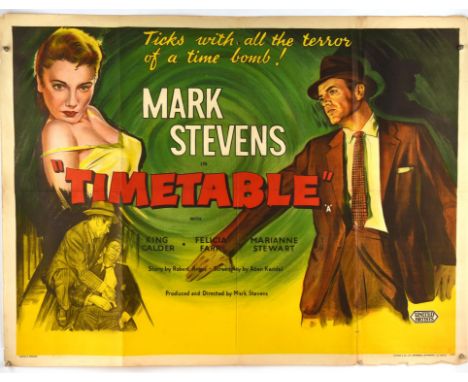 Timetable (1956), British Quad Film Poster, folded, 30 x 40 inches Condition Report:  Very good condition, edge wear/nicks, s