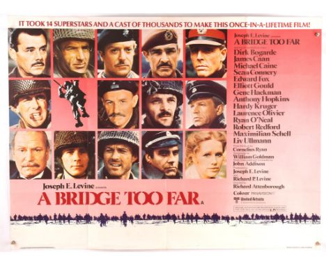 A Bridge Too Far (1977), British Quad Film Poster, directed by Richard Attenborough, folded, 30 x 40 inches Condition Report: