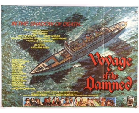 Voyage of the Damned (1976), British Quad Film Poster, folded, 30 x 40 inches Condition Report:  Very good condition 