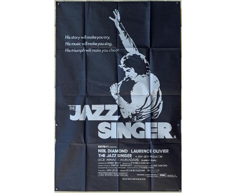 The Jazz Singer (1980), British 40 x 60 Film Poster, folded, 39 ½ x 59 ½ inches Condition Report:  Good condition, creasing, 