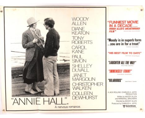 Pair of Woody Allen British Quad Film Posters for Annie Hall (1977), and Everything You Always Wanted to Know About Sex (1972