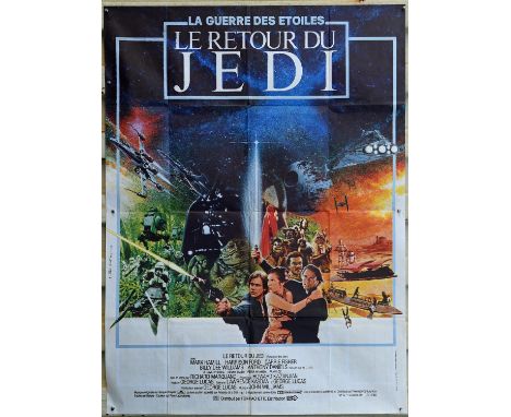 Star Wars Return of the Jedi (AKA Le Retour Du Jedi) (1983), French One Panel Film Poster for the final film of the original 